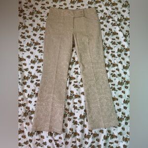 SNO SKINS Cream Textured Flare Pants Size 8